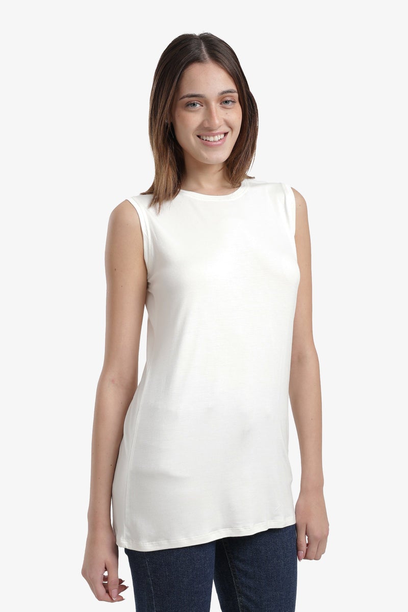Carina Slim Fit Sleeveless T-Shirt - Image 1